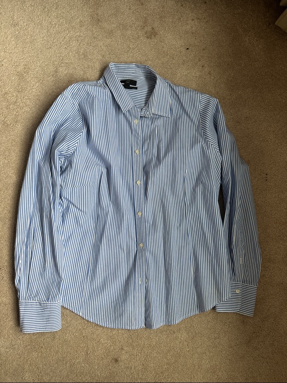 Classic Blue Stripe women's Dress Shirt